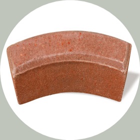 oval ağaç bordür taşı